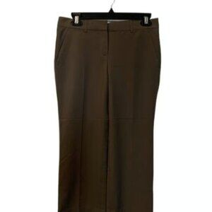 Theory Brown 23" Cropped Trouser Business Pants Size 2 EUC #M-018